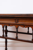 Load image into Gallery viewer, Antique English Card Table on Casters
