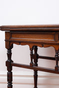 Load image into Gallery viewer, Antique English Card Table on Casters
