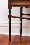 Load image into Gallery viewer, Antique English Card Table on Casters
