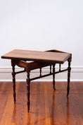 Load image into Gallery viewer, Antique English Card Table on Casters
