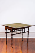 Load image into Gallery viewer, Antique English Card Table on Casters
