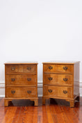 Load image into Gallery viewer, English Burl Walnut Bedside Chests (PAIR)
