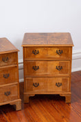 Load image into Gallery viewer, English Burl Walnut Bedside Chests (PAIR)
