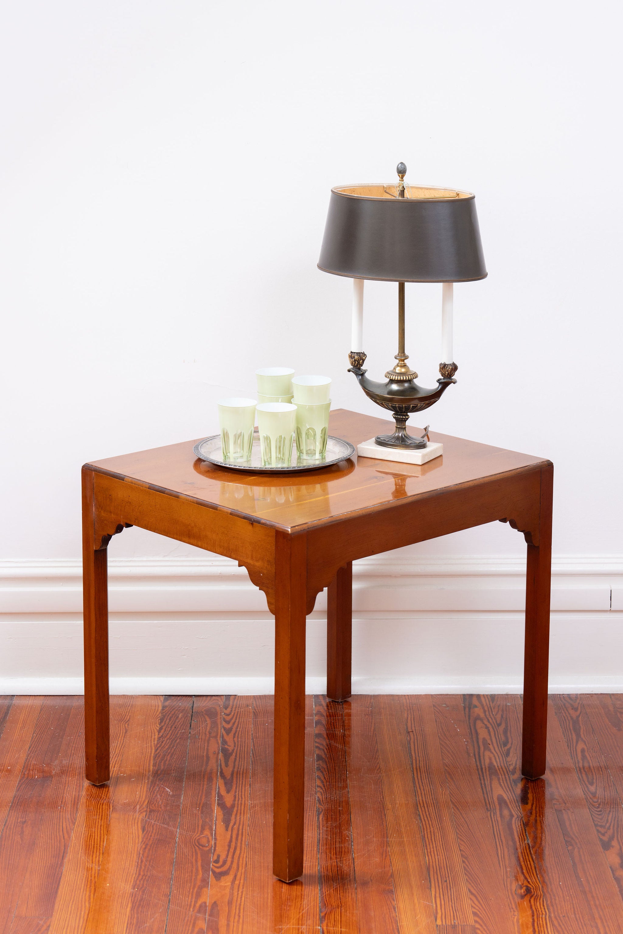 Vintage Yew Wood Side Table