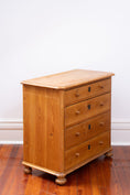 Load image into Gallery viewer, 19th Century European Pine 4-Drawer Chest
