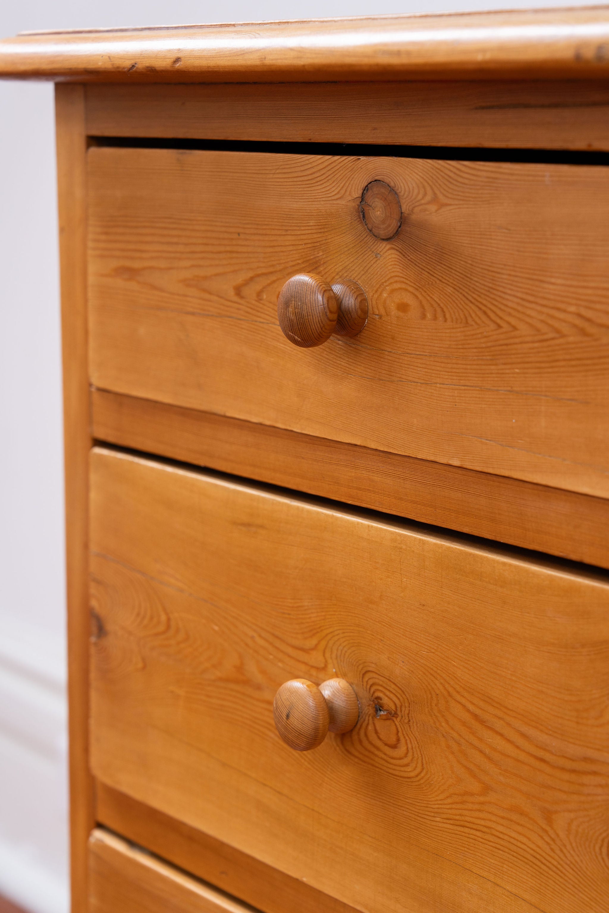 19th Century European Pine 4-Drawer Chest
