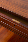 Load image into Gallery viewer, Antique Mahogany 2 Drawer Console / Server With Spade Feet
