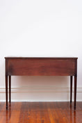 Load image into Gallery viewer, Antique Mahogany 2 Drawer Console / Server With Spade Feet
