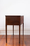 Load image into Gallery viewer, Antique Mahogany 2 Drawer Console / Server With Spade Feet
