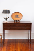 Load image into Gallery viewer, Antique Mahogany 2 Drawer Console / Server With Spade Feet
