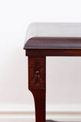 Load image into Gallery viewer, Carved Mahogany 2-Tier Side Table
