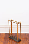 Load image into Gallery viewer, Antique English Victorian Brass Umbrella Stand
