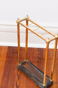 Load image into Gallery viewer, Antique English Victorian Brass Umbrella Stand
