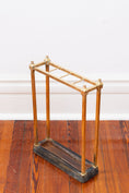 Load image into Gallery viewer, Antique English Victorian Brass Umbrella Stand
