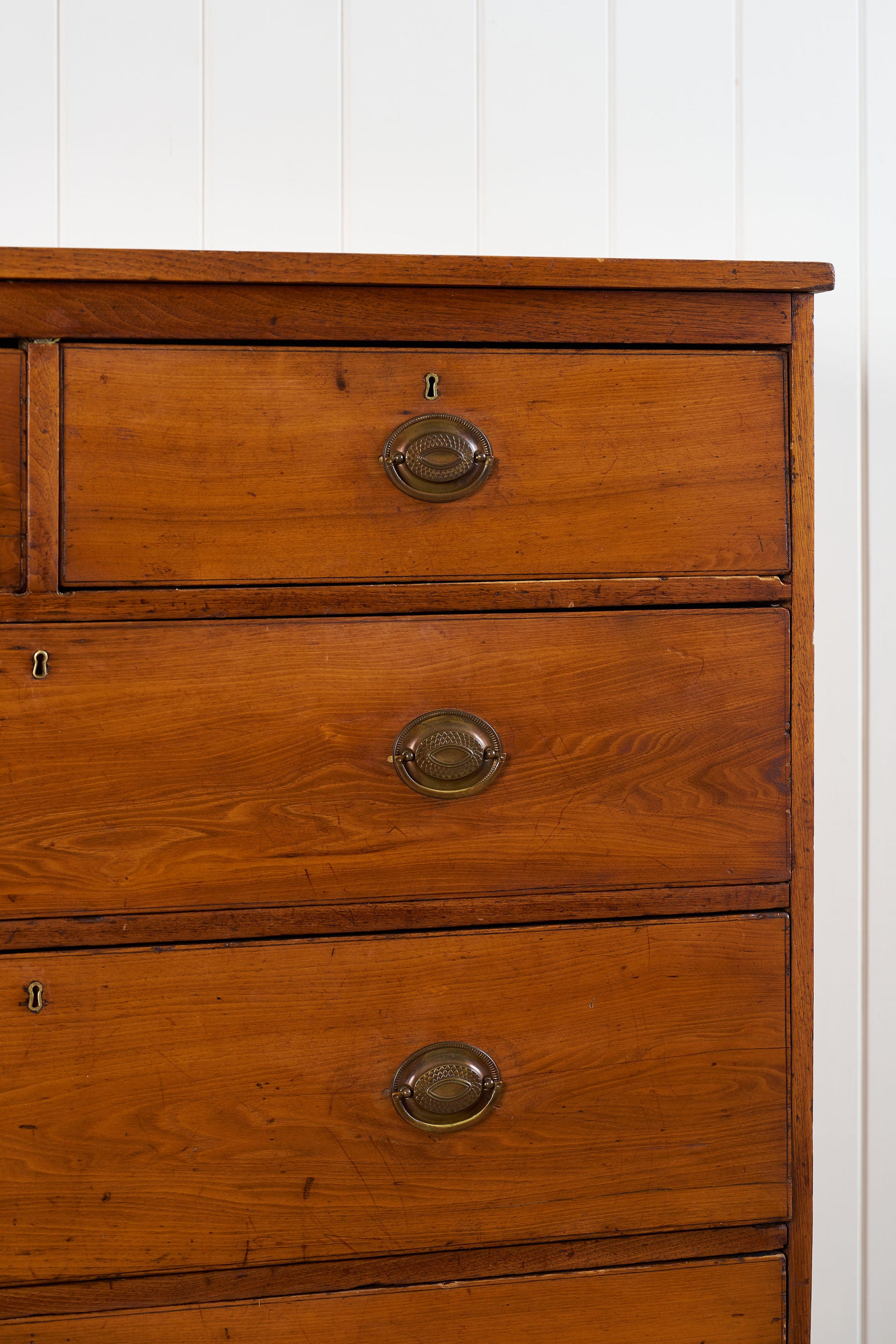 19th Century Federal Chest with Scallop Apron