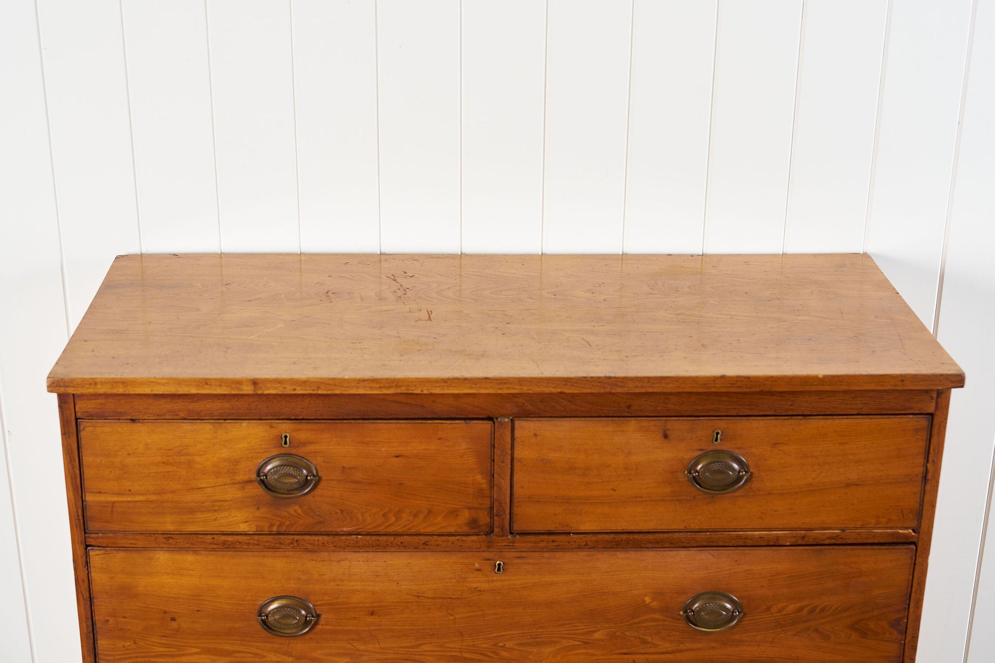 19th Century Federal Chest with Scallop Apron