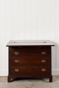 Load image into Gallery viewer, Antique English Mahogany 2 Over 3 Bachelor's Chest with Flip Top
