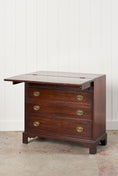 Load image into Gallery viewer, Antique English Mahogany 2 Over 3 Bachelor's Chest with Flip Top
