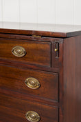 Load image into Gallery viewer, Antique English Mahogany 2 Over 3 Bachelor's Chest with Flip Top
