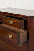 Load image into Gallery viewer, Antique English Mahogany 2 Over 3 Bachelor's Chest with Flip Top
