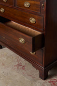 Load image into Gallery viewer, Antique English Mahogany 2 Over 3 Bachelor's Chest with Flip Top
