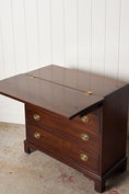 Load image into Gallery viewer, Antique English Mahogany 2 Over 3 Bachelor's Chest with Flip Top
