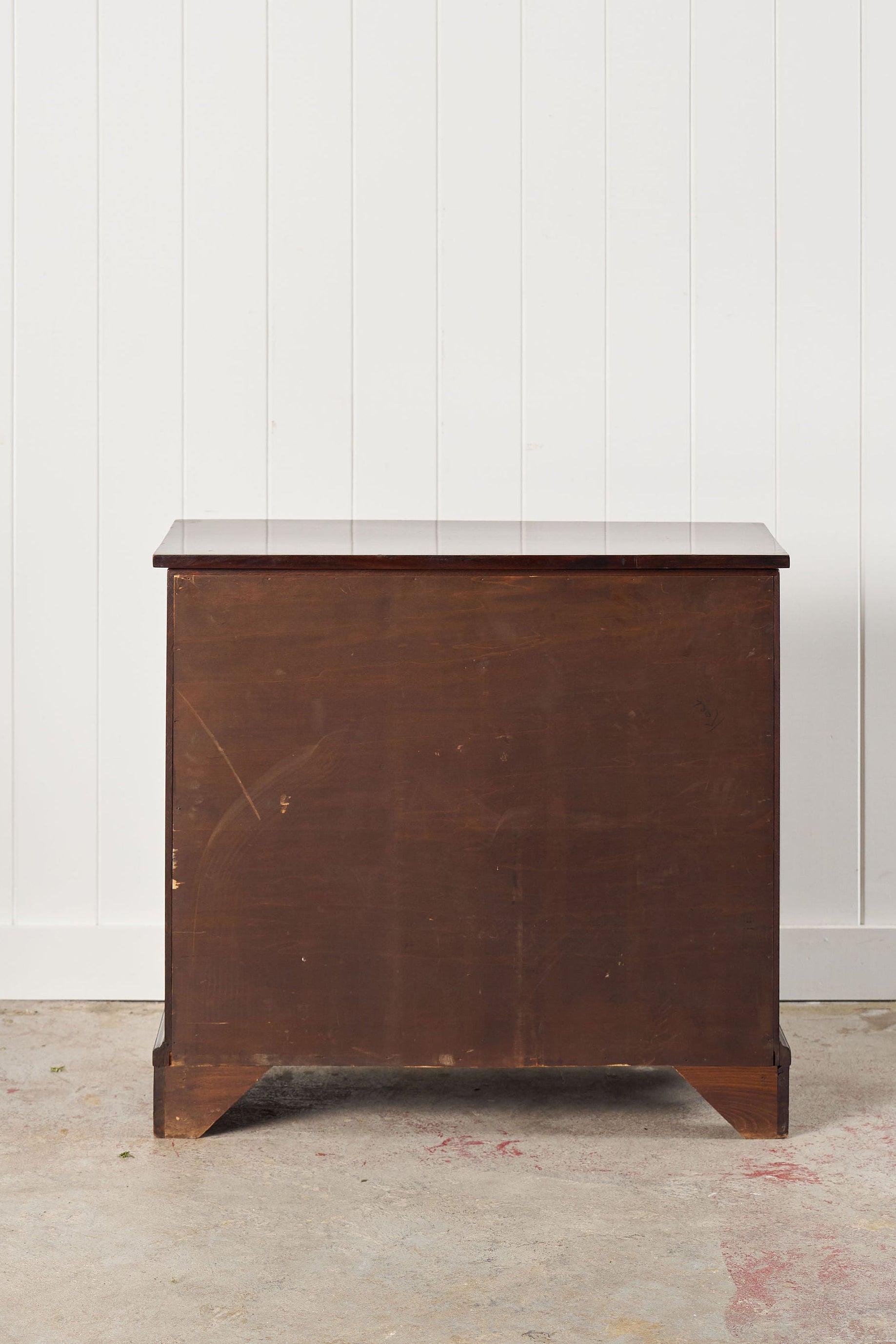 Antique English Mahogany 2 Over 3 Bachelor's Chest with Flip Top