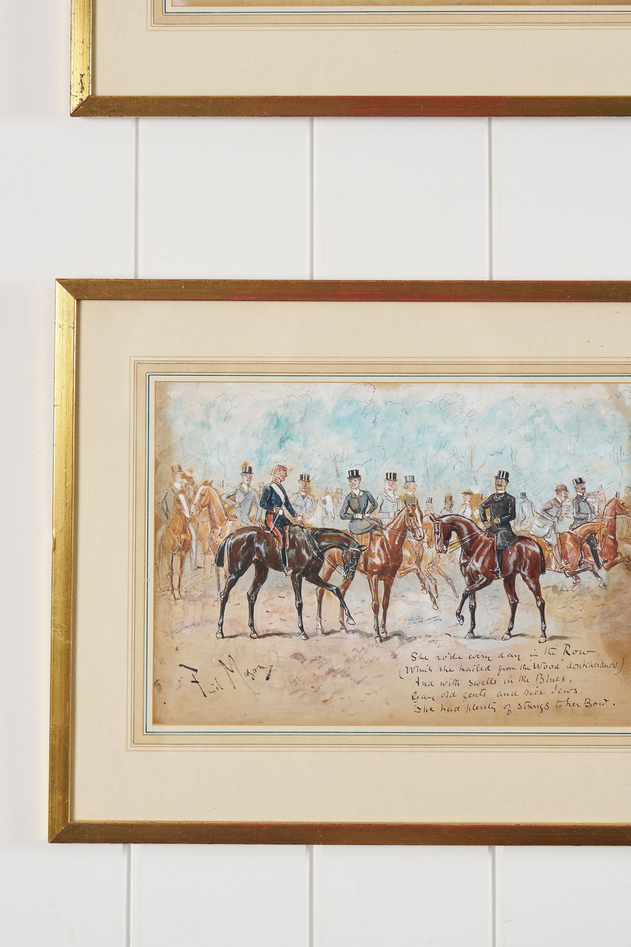 PAIR of Original Watercolor Paintings by Accomplished British Artist Finch Mason (1850-1915) | Signed
