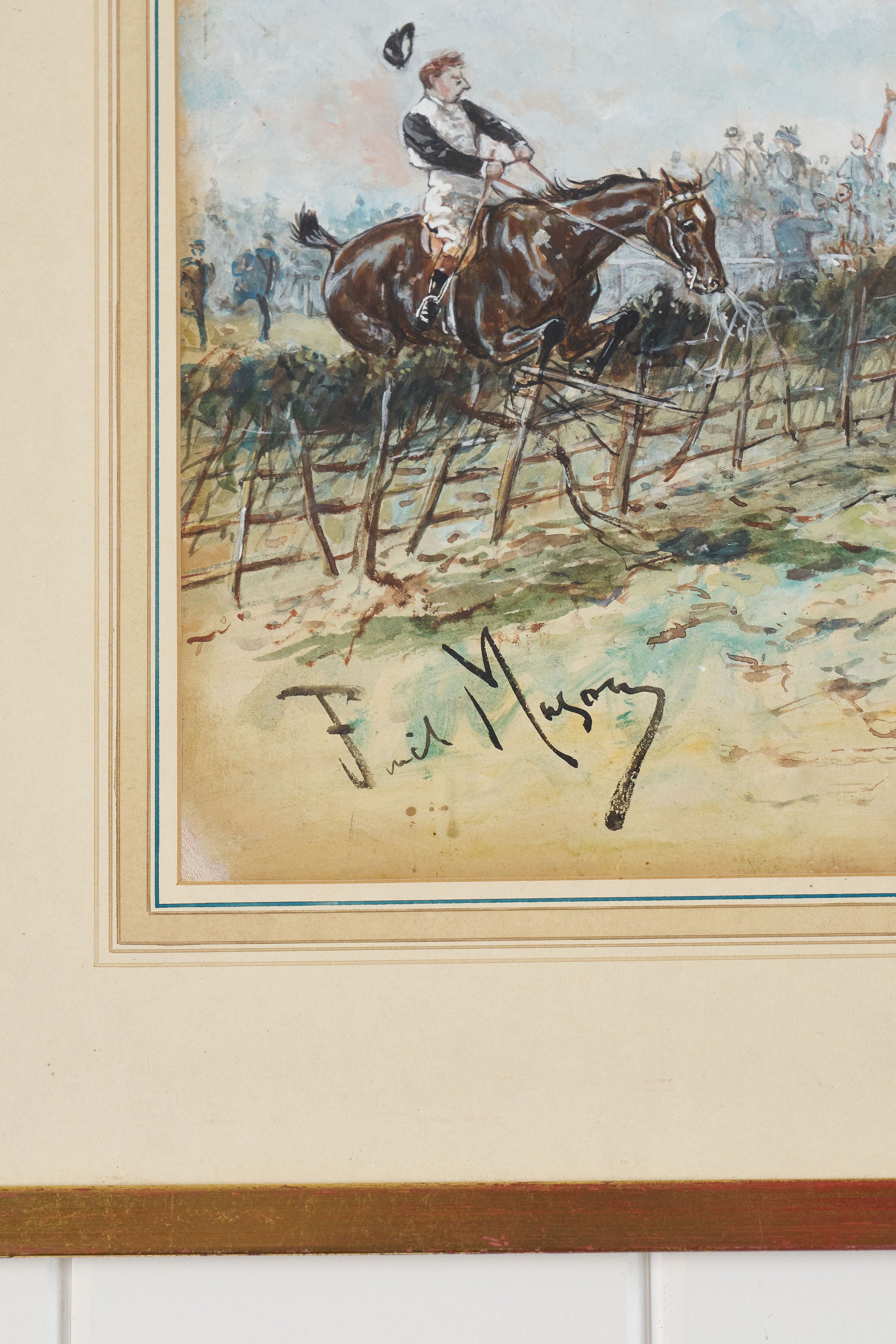 PAIR of Original Watercolor Paintings by Accomplished British Artist Finch Mason (1850-1915) | Signed