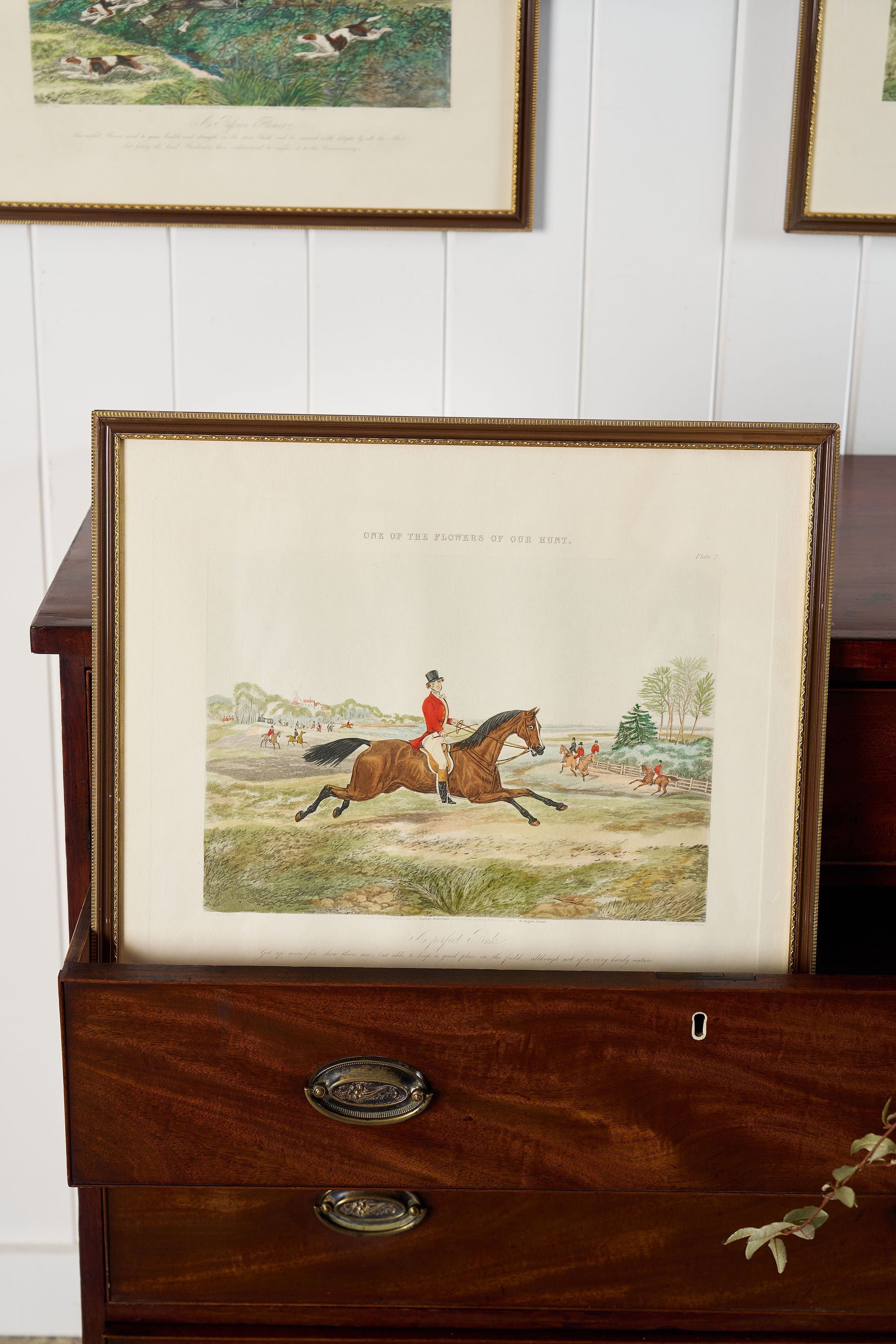 English Hunt Hand Colored Engraving | Published in 1851 as part of the ‘One of the Flowers of our Hunt’ Series