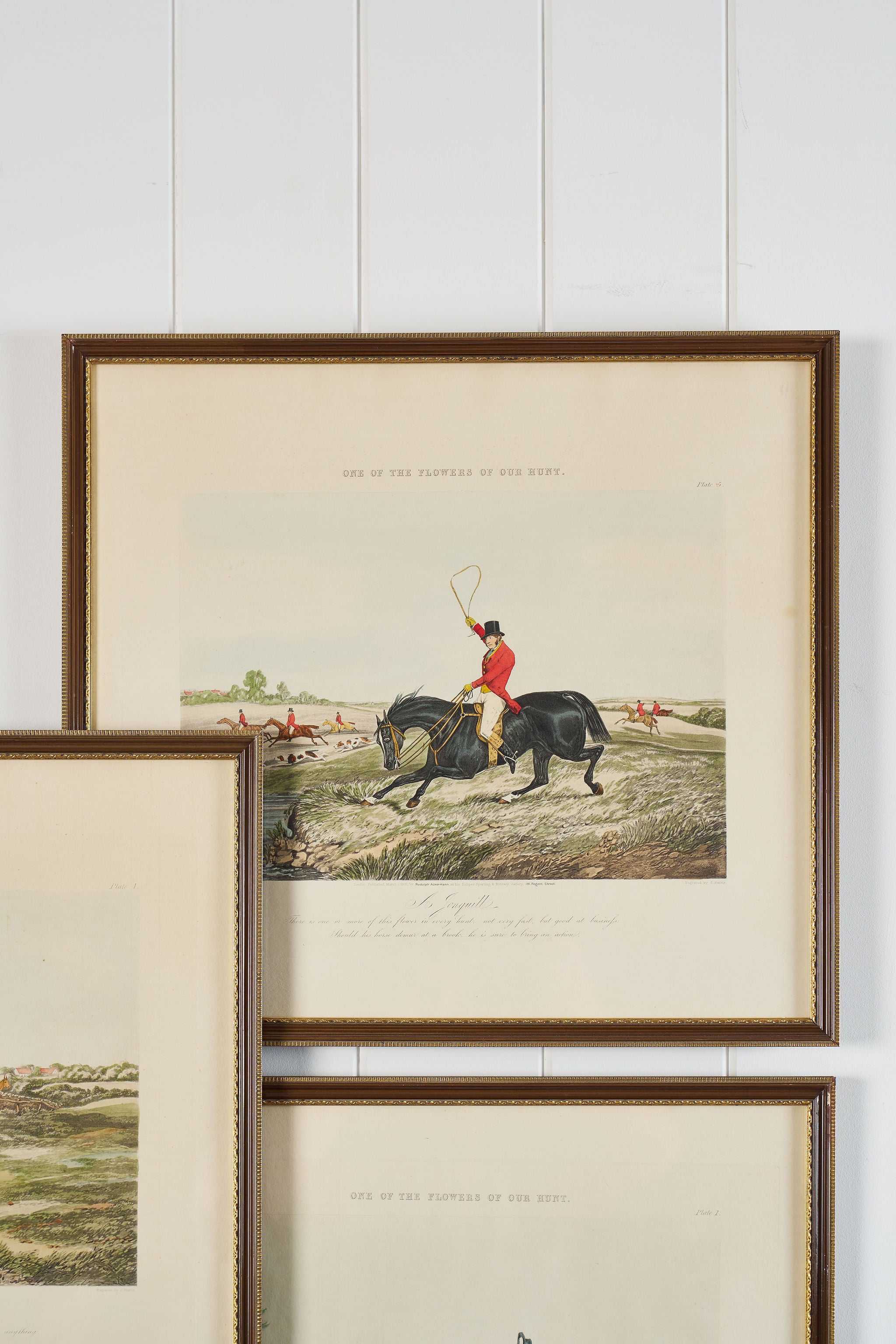 English Hunt Hand Colored Engraving | Published in 1851 as part of the ‘One of the Flowers of our Hunt’ Series