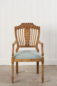 Load image into Gallery viewer, Anglo-Indian Teak Bone Inlay Chippendale Armchair
