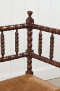 Load image into Gallery viewer, PAIR English Bobbin Corner Chairs (c. 1900)
