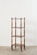 Load image into Gallery viewer, 19th Century Rosewood Whatnot with Finials on Castors

