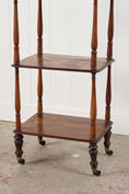 Load image into Gallery viewer, 19th Century Rosewood Whatnot with Finials on Castors
