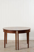 Load image into Gallery viewer, PAIR of 19th Century Mahogany Demilune Console Tables
