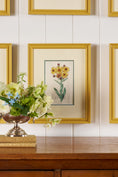 Load image into Gallery viewer, Antique Hand Colored Botanical (c. 1823) | Double Matted + Custom Farrow & Ball 'India Yellow' Frame
