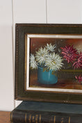 Load image into Gallery viewer, Original Oil on Board | Mums in Blue Vessel (c. 1930)
