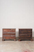 Load image into Gallery viewer, RARE PAIR 19th Century Oyster Cut Beside Chests
