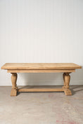 Load image into Gallery viewer, Bleached French Oak Parquetry Dining Table (c. 1900)
