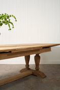 Load image into Gallery viewer, Bleached French Oak Parquetry Dining Table (c. 1900)
