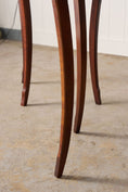 Load image into Gallery viewer, PAIR Petite Vintage Mahogany Demilune Tables
