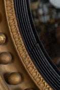 Load image into Gallery viewer, 19th Century Large Gilt Gesso Convex Mirror with Leaf Accents

