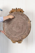 Load image into Gallery viewer, 19th Century Large Gilt Gesso Convex Mirror with Leaf Accents

