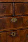 Load image into Gallery viewer, Early 18th Century William & Mary Burl Walnut Chest of Drawers with Inlay Top on Bun Feet (c. 1720)
