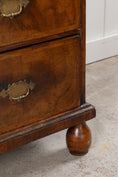 Load image into Gallery viewer, Early 18th Century William & Mary Burl Walnut Chest of Drawers with Inlay Top on Bun Feet (c. 1720)
