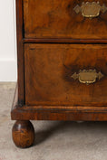 Load image into Gallery viewer, Early 18th Century William & Mary Burl Walnut Chest of Drawers with Inlay Top on Bun Feet (c. 1720)
