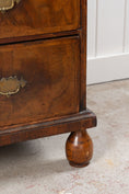 Load image into Gallery viewer, Early 18th Century William & Mary Burl Walnut Chest of Drawers with Inlay Top on Bun Feet (c. 1720)
