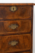Load image into Gallery viewer, Early 18th Century William & Mary Burl Walnut Chest of Drawers with Inlay Top on Bun Feet (c. 1720)

