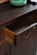 Load image into Gallery viewer, 18th Century Oak Buffet + Plate Rack with Scalloped Detailing (c. 1770)
